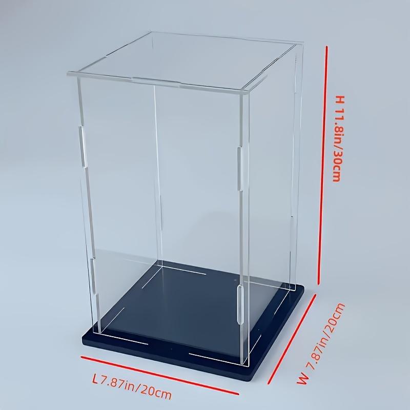 Base Transparent Display Case, Ideal for Figures, Cars, Building Models, Collectible Items, Collectible Showcase Cabinet, Home Decor Accessory