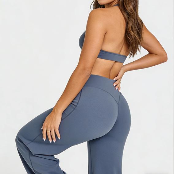 DEEFY SoftMotion Straight Leg Bottoms 30.5" & 31.5" Inseam Fitness Gymwear Women Workout Breathable Light Thin Sportswear Gym Outdoor Sports Yoga Pants Wide Sweatpants Solid Color Joggers