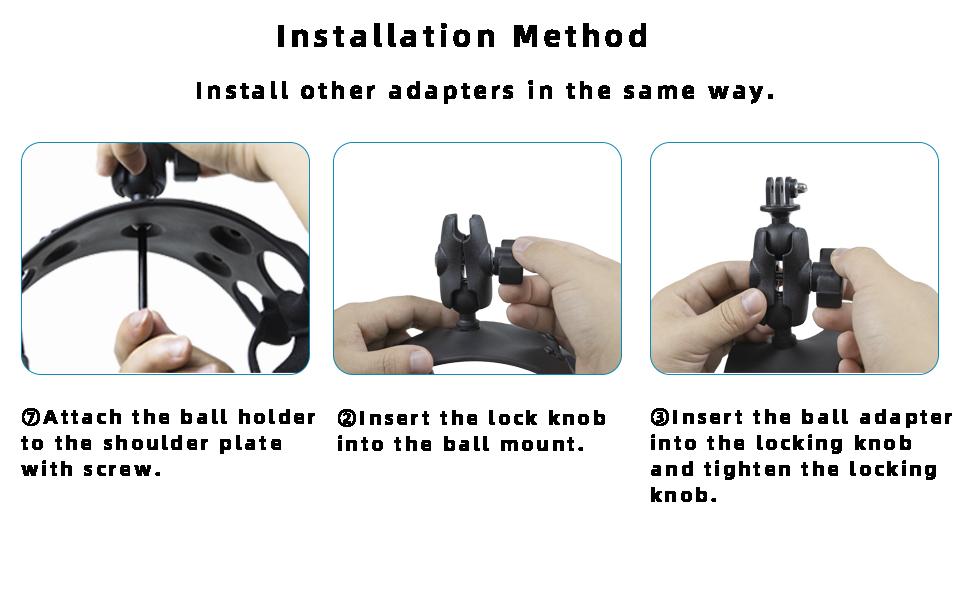 GoPro Adjustable Shoulder Strap Mount, 3-in-1 Chest/Waist Strap for Action Cameras, Compatible with GoPro, DJI, and Akaso; ideal for vlogging, drones, and the gym