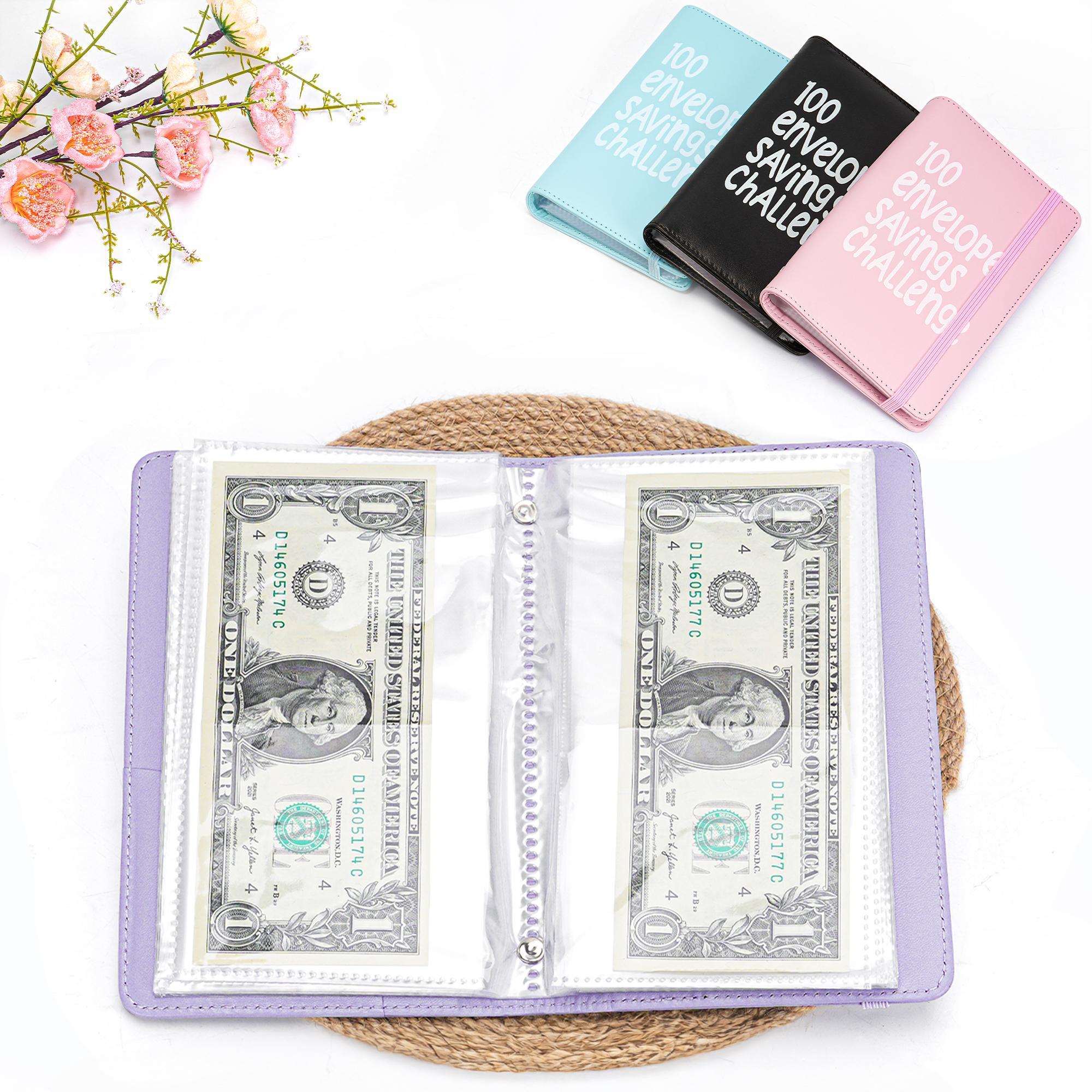 100 Days  Saving Challenge Coin Envelope BudgetStorage Book - Binding Covers With Daily Savings Tracker,Habit-Forming System, And Cash Savings Goal Of $5050Develop A Consistent Savings Habit
