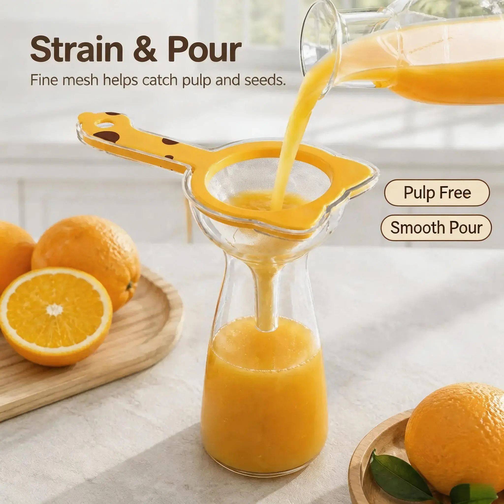 Fine Mesh Strainer Set with Handle, Reusable Food-Safe Filters, Strainer Utensils for Kitchen Cooking Prep, Coffee Straining, Flour Sifting