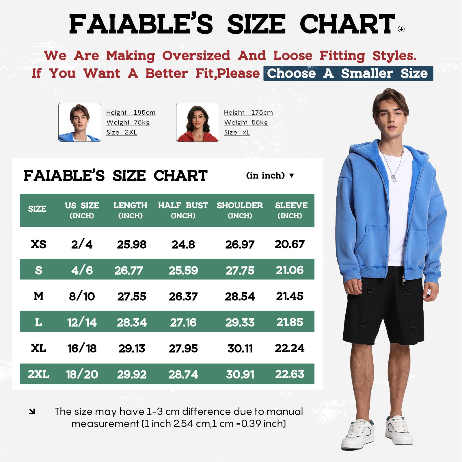 FAIABLE Unisex Oversized Sweatshirt with Double Zippers – Casual Long Sleeve Crewneck Hoodie for Women and Men – Fashion Streetwear Style Pullover Jacket – Lightweight and Comfortable Layer – Trendy Zip Up Hoodie with Relaxed Fit Baggy Menswear FAIABLE Unisex Oversized Sweatshirt with Double Zippers – Casual Long Sleeve Crewneck Hoodie for Women and Men – Fashion Streetwear Style Pullover Jacket – Lightweight and Comfortable Layer – Trendy Zip Up Hoodie with Relaxed Fit Baggy Menswear