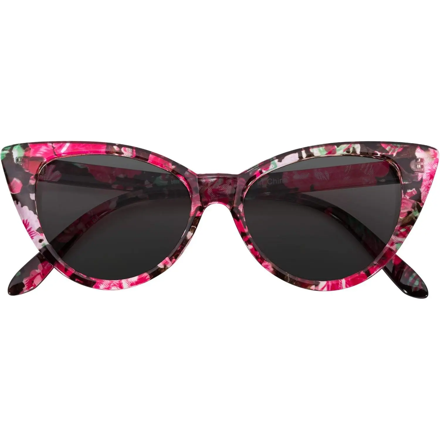 Cateye Sunglasses for Women Classic  High Pointed Winged Retro Design