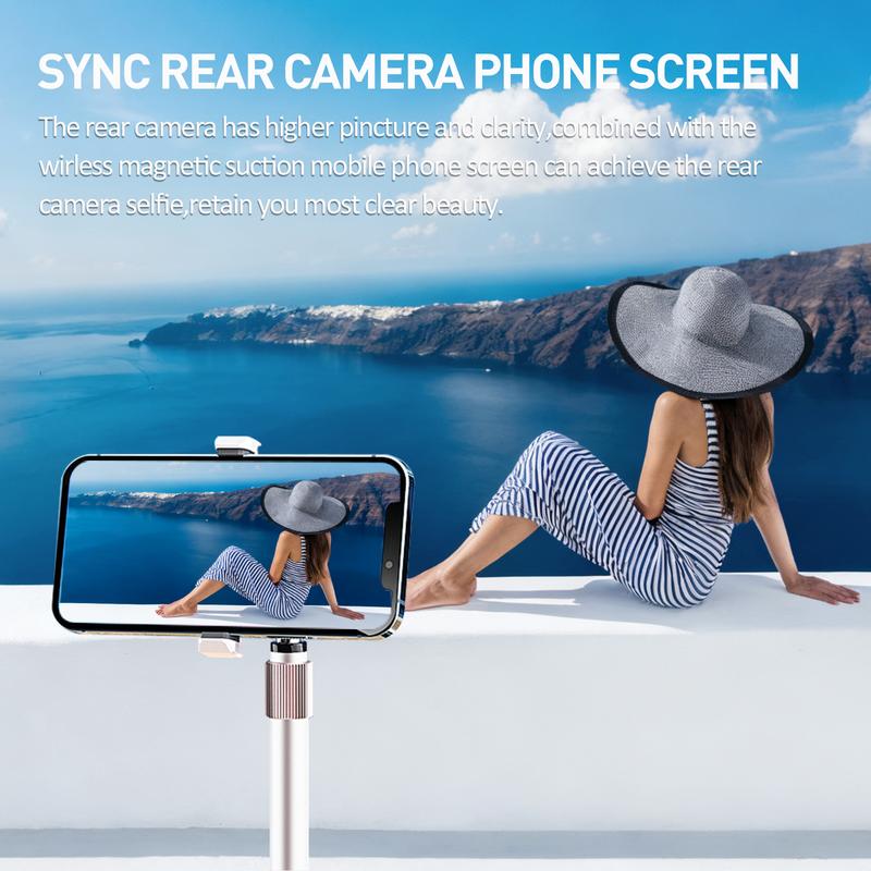 Magnetic Phone Rear Camera Selfie Video Camera Wireless Magnetic Phone Vlog Mini, Portable & Convenient Design, Perfect for Capturing Moments, Smartphone Camera Accessories