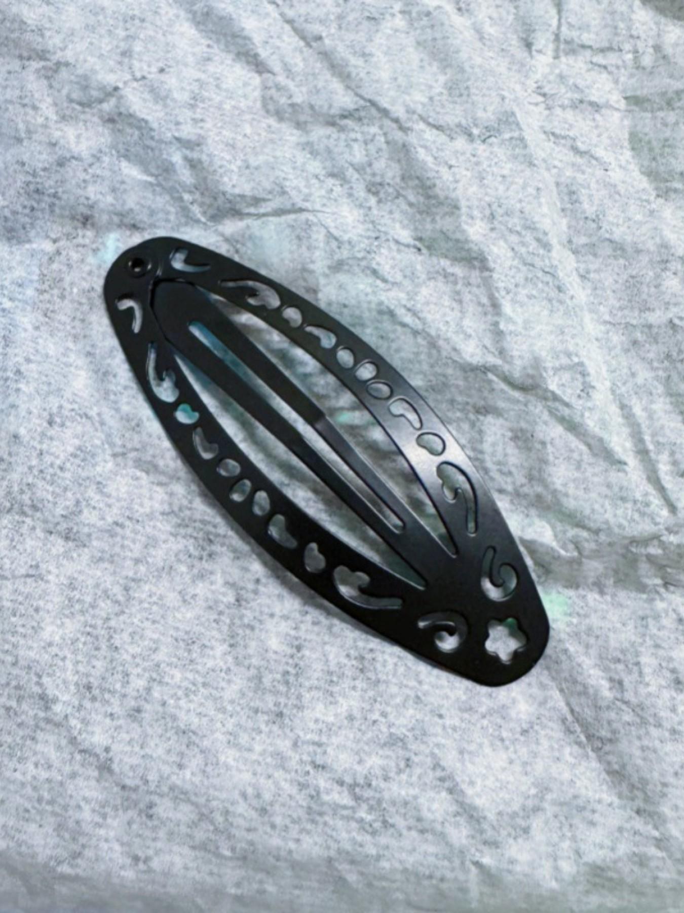 4-Piece Hollow Out Design Hair Clips, Roman Retro Court Style, Teardrop Bb Clips, Front Bang Clips, Side Clips, Back Clip Set