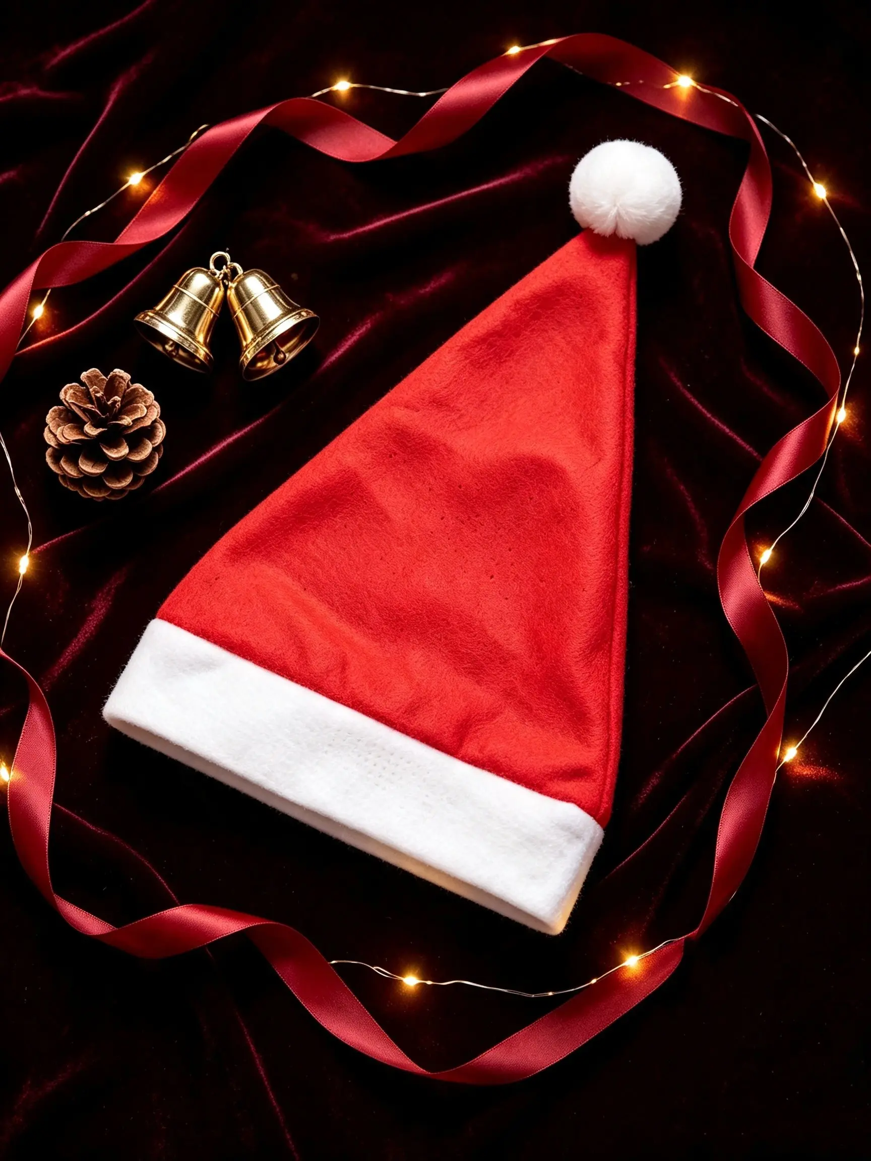 Trendy Soft Felt Santa Hat 2026, Plush Xmas Party Beanie, Holiday Photoshoot & Family Costume, Must-Have Christmas Decor