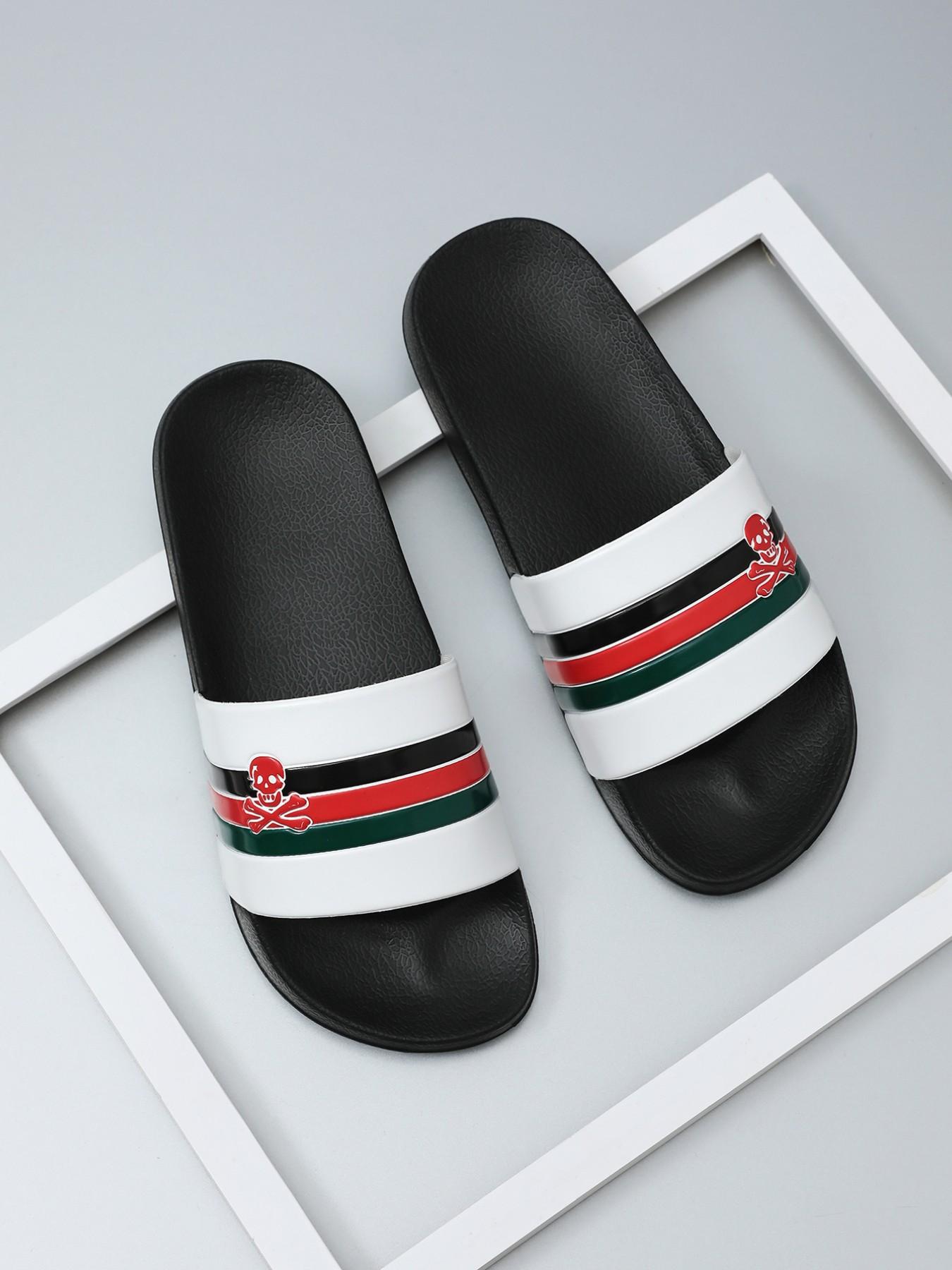 Men's Fashion Summer Lightweight Breathable Slippers, Couples Soft Anti-Slip Durable Home Bathroom Shoes, Eva Sole Comfort Indoor Outdoor