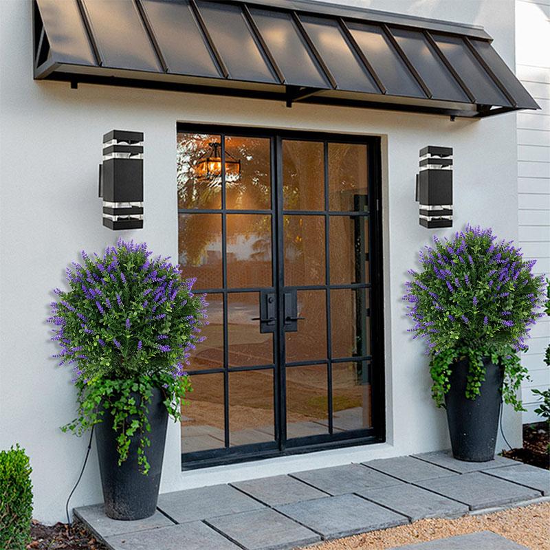 Artificial lavender spherical direct-pull artificial flower with ground nails, suitable for outdoor gardens, indoor potted plants, porches, artificial flowers, flower garlands, green plants, Artificial faux greenery, Artificial Flower Arrangements