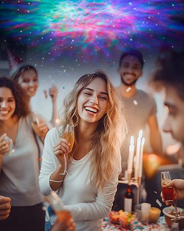 Astronaut Galaxy Star Projector Starry Night Light - Starry Nebula Ceiling Projection Lamp with 8 Modes, Remote and 360° Adjustable, Gift for Kids Adults for Bedroom Decor Aesthetic