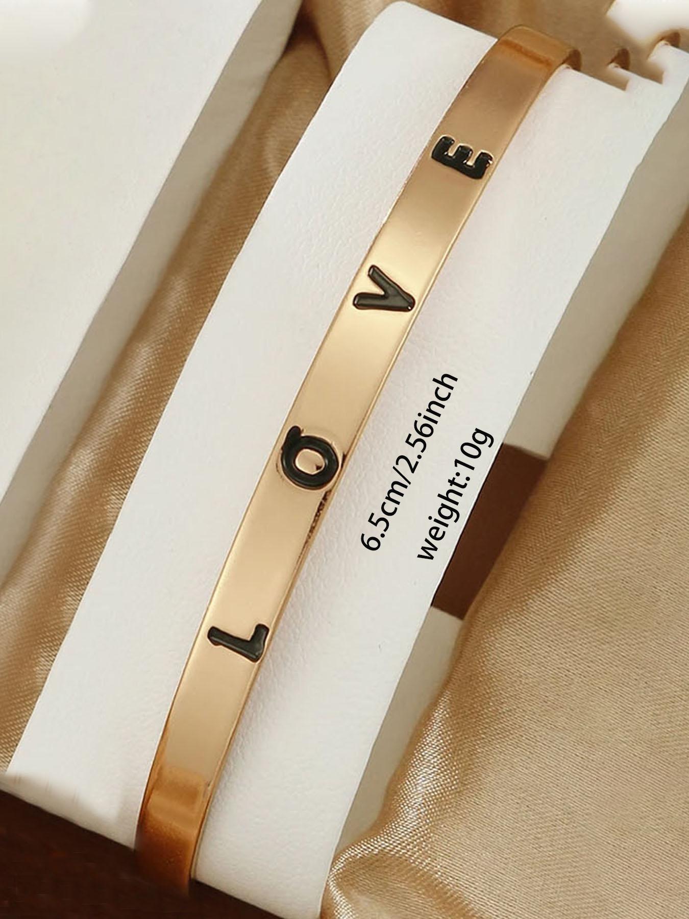 2-Piece Fashion Clover Bracelet Quartz Watch Emerald Women's Watch