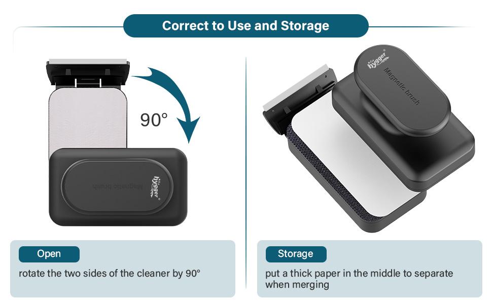 hygger Aquarium Magnetic Glass Cleaner, Algae Scraper for Fish Tank Cleaning with Two Detachable Blade, Magnet Floating Design Scrubbing Brush hygger Aquarium Magnetic Glass Cleaner, Algae Scraper for Fish Tank Cleaning with Two Detachable Blade, Magnet Floating Design Scrubbing Brush