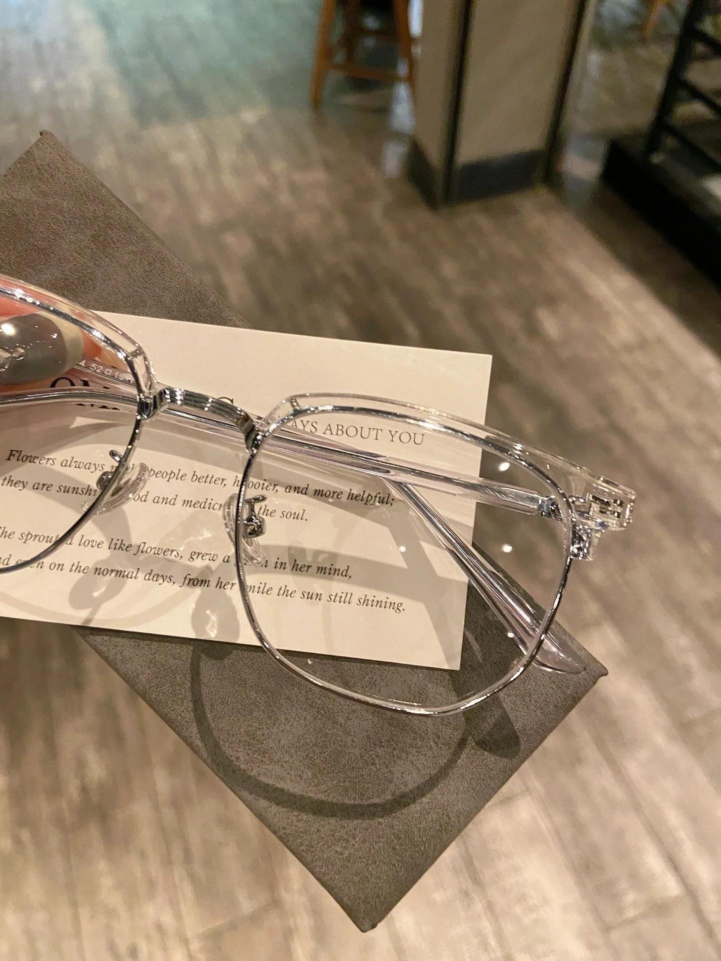 Frozen Series Blue Light Blocking Glasses Retro Clear View for Eye Protection Computer Vision Glasses Men Women Computer Gaming Glasses Rectangle TR90 Frame Anti Eyestrain UV 400 Stylish Lentes Classic Summer Eyewear - Eyeglasses Set