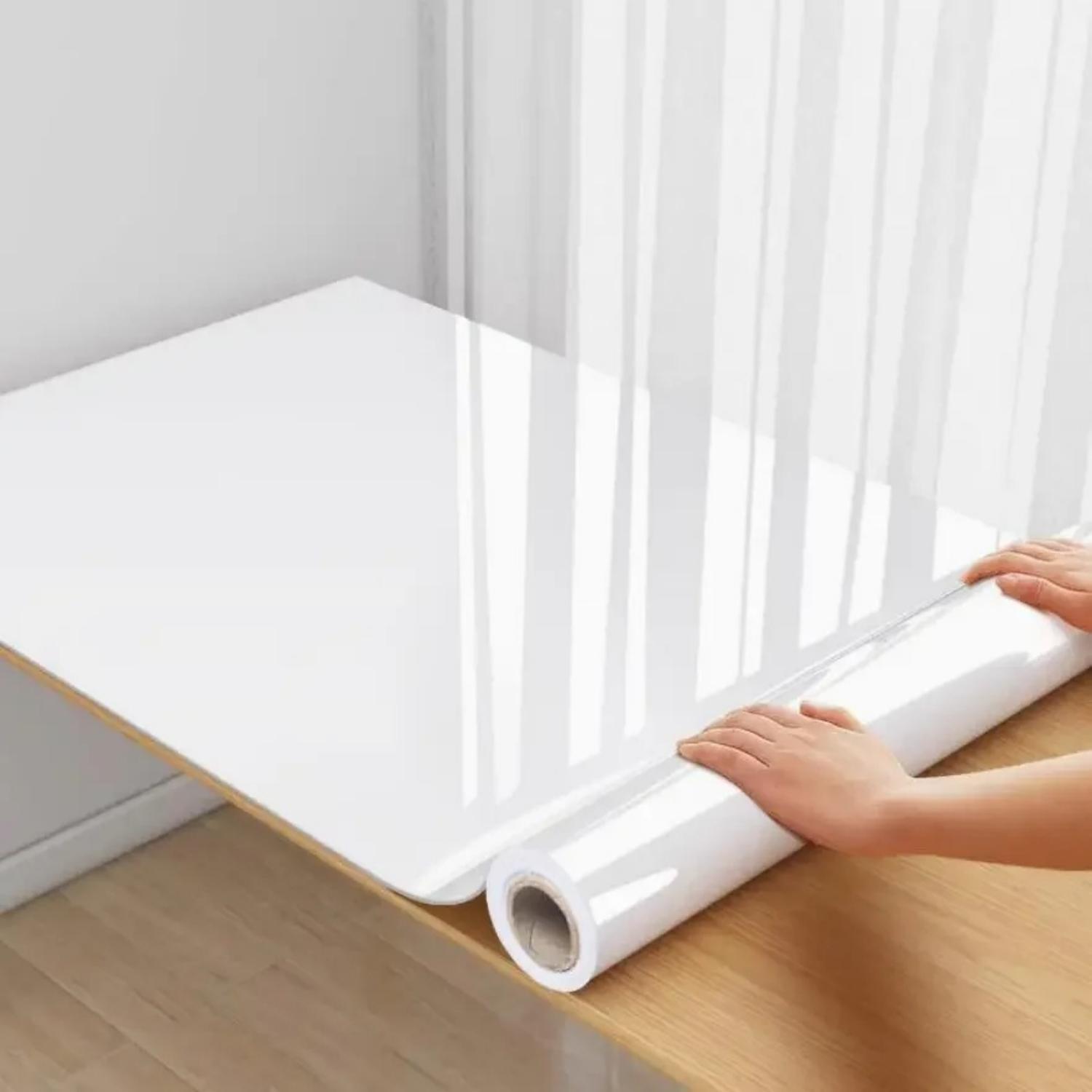 Self-Adhesive Marble Vinyl Wallpaper Roll, Thick Waterproof Oilproof Home Protection, Removable Decor for Living Room Kitchen