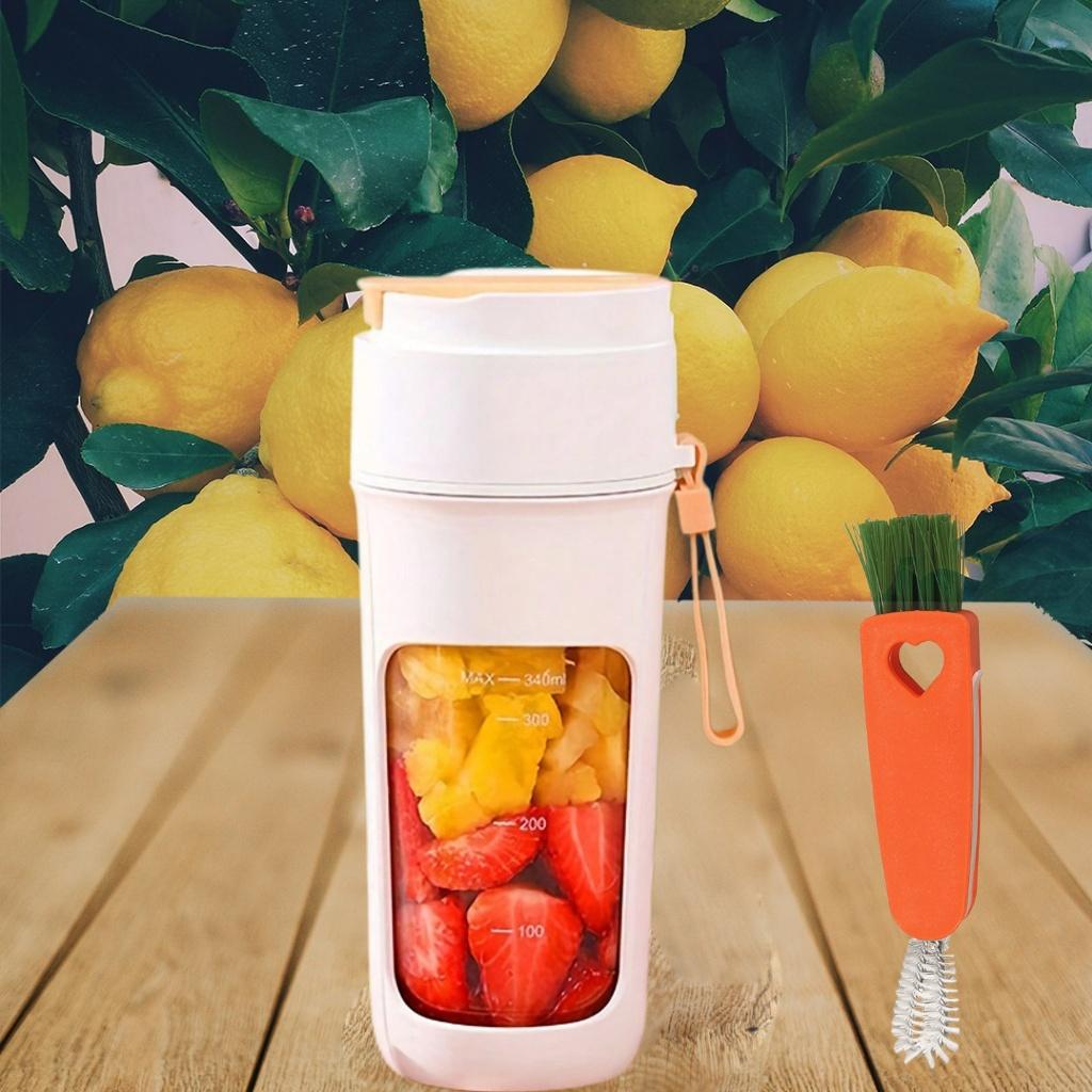 Portable USB Rechargeable Juicer Cup with 10 Blades, Small Juice Blender Travel Mug, Ideal for Smoothies and Milkshakes, Multifunctional Kitchen Accessory