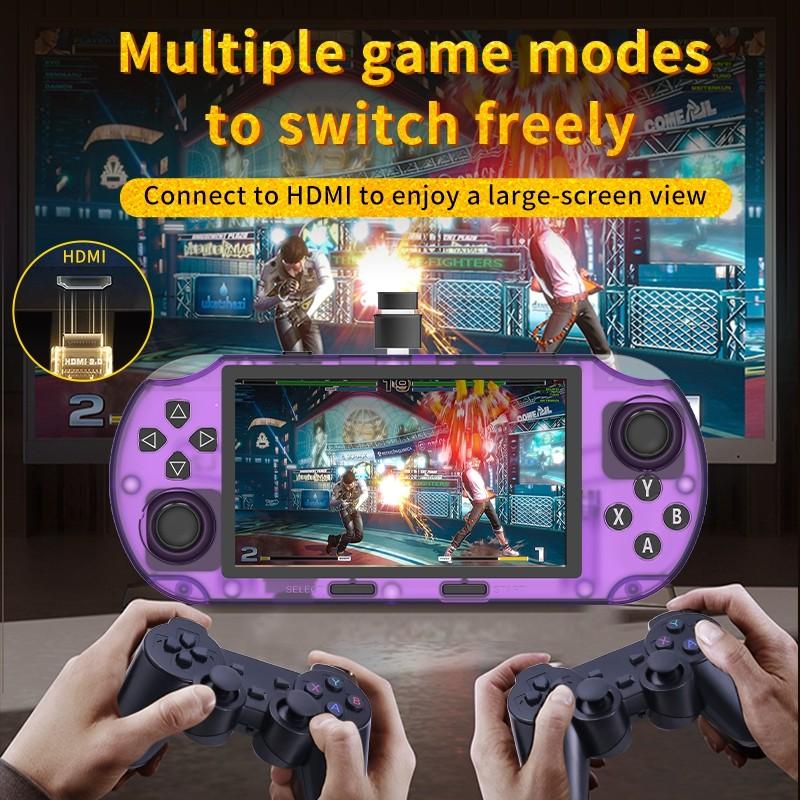 Sf3000 Retro Handheld Console, Open Source Linux System, IPS HD Screen, Dual Joysticks, USB Charging Battery, Portable Gaming Computer, Game Console