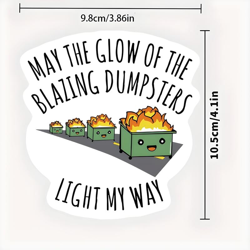 Cartoon Fire Truck Pattern Car Sticker, Windshield Sticker, Funny Car Decal, Universal Car Exterior Decoration Accessories for Car, Laptop, Refrigerator, Luggage