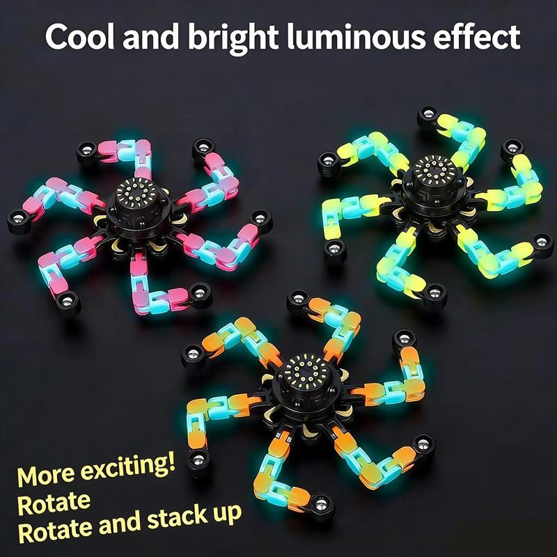 Transformable Finger Spinner, Rotating Folding Design, Portable Handheld Toy, Ideal for Stress Relief & Entertainment