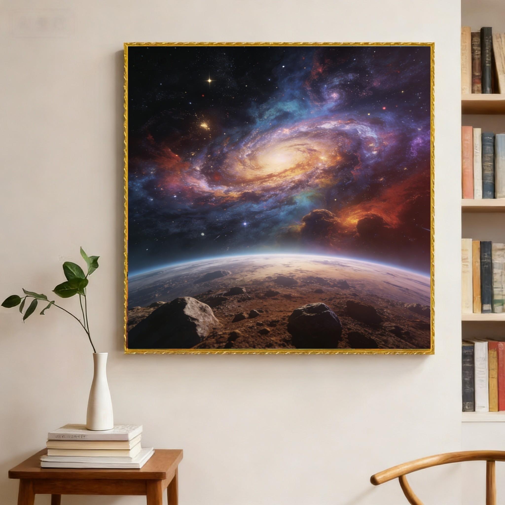 500 Piece Wooden Puzzle, Cosmic Pattern, Unique Irregular Shapes ...