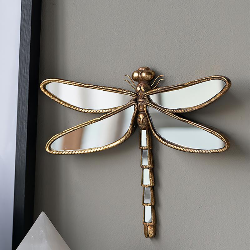 Vintage Resin Dragonfly Wall Hanging Decor, Interior Wall Decor, Creative Background Decoration for Living Room, Home Hotel Insect Museum Gift