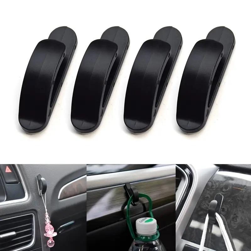 4 Self-Adhesive Car Hooks, Easy Installation Car Organizers, Car Backseat Organizer, Durable Car Accessories for Bags and Wallets, Convenient Use