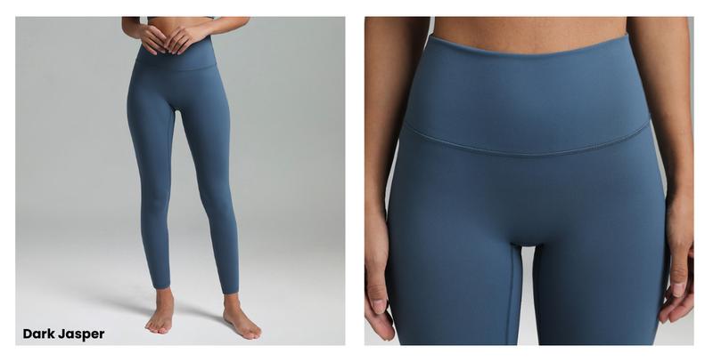 Colorfulkoala Women's No Front Seam Dreamlux High-Waisted Yoga Pants Tummy Control Athletic Workout Leggings with Inner Pocket 25"/28"