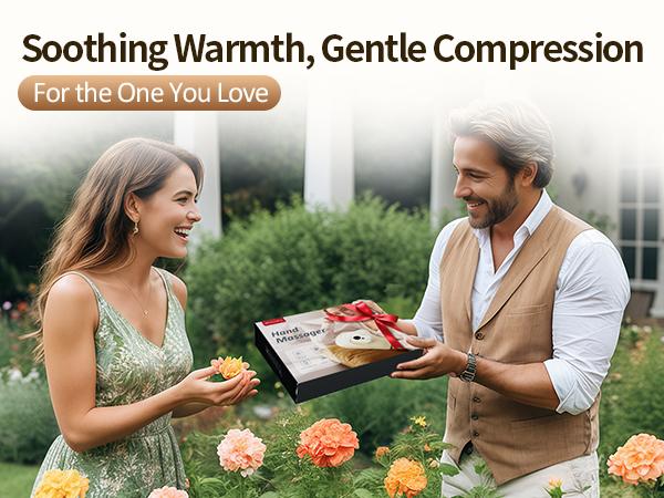 COMFYTEMP Hand Massager with Heat for Hand Relax, Gifts for Women Men
