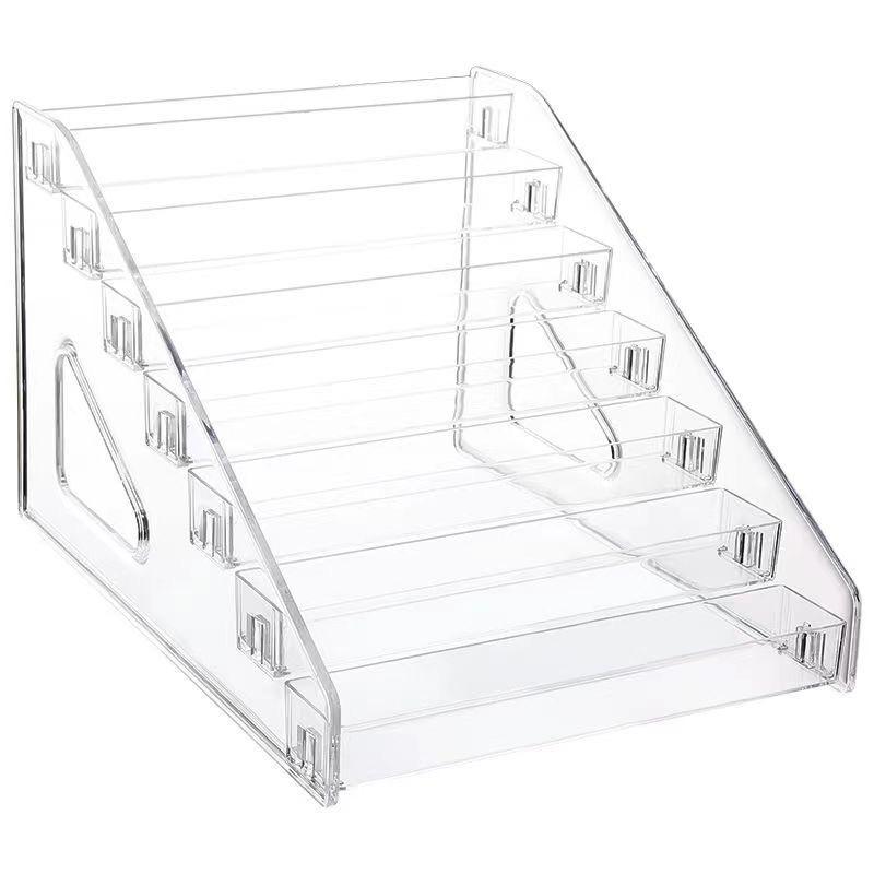 Clear Acrylic Display Stand Multi-Tier Step Riser Shelf for Collectibles, Anime Figures, Badges, Pops & Figurines – Versatile Organizer for Home, Retail & Live Stream Showcase, Dustproof Display Rack for Desk Storage & Collection Exhibition