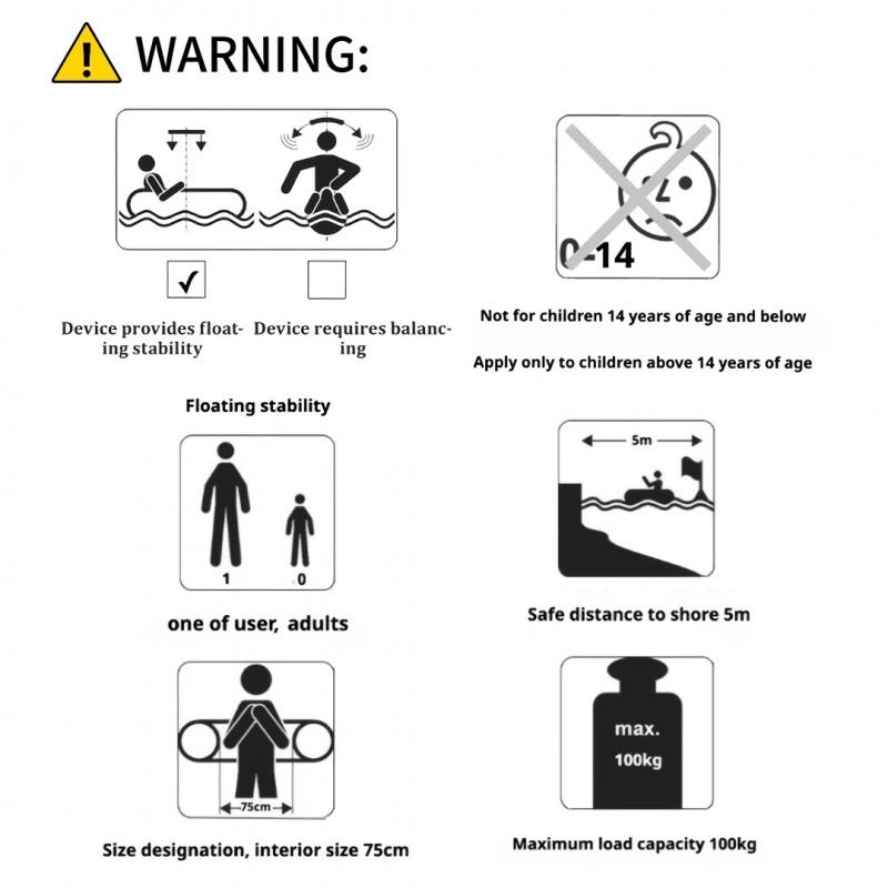 Monstera Leaf Design Inflatable Pool Hole Lounge Float, Foldable Striped Floating Bed, Water Hammock & Single Recliner Float, Ideal for Travel, Family Pool, Vacation, Beach & Sunbathing