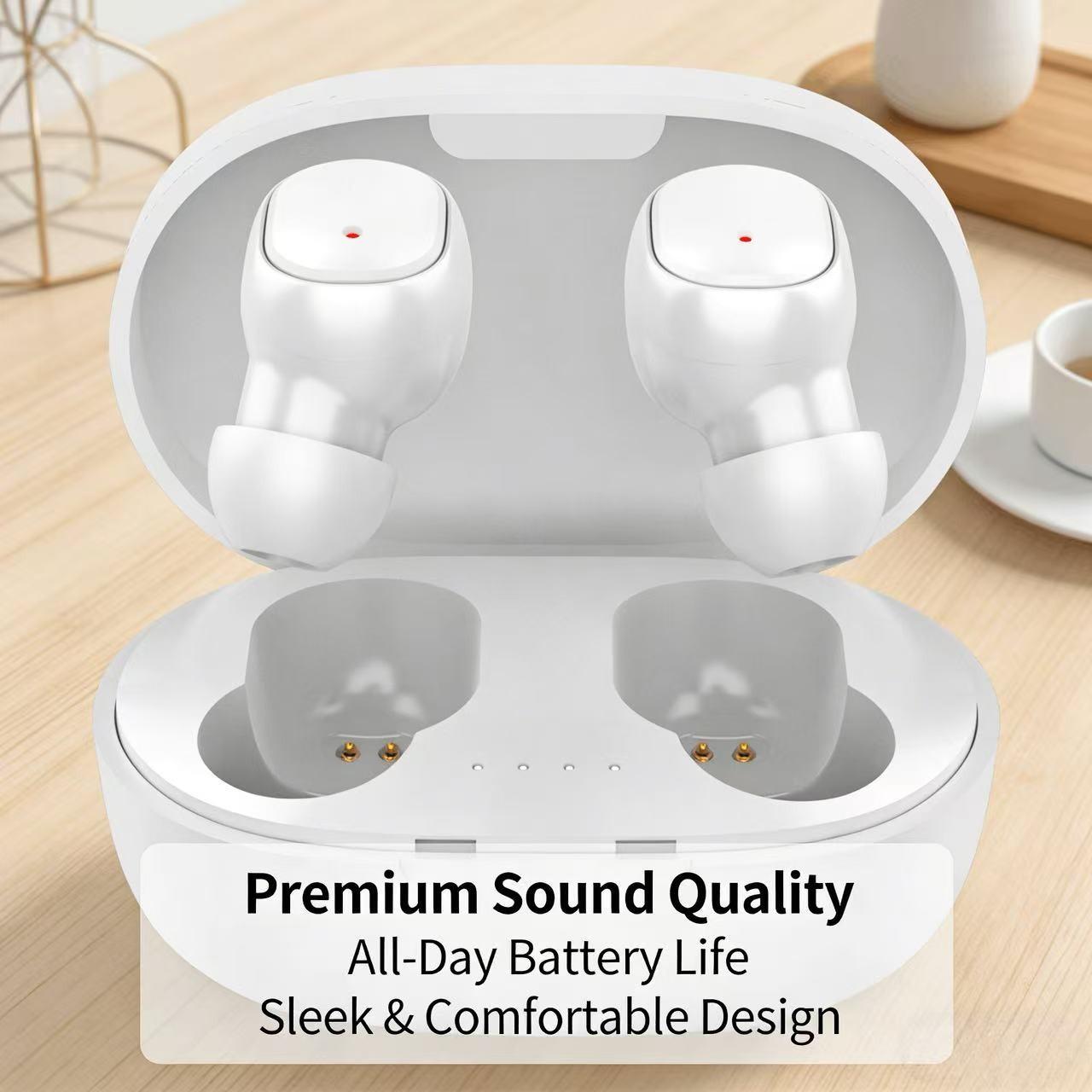 Wireless Earbuds With Portable Charging Case, Mini In-Ear Headphones, Touch Control, Lightweight Comfort, Stereo Sound Earphones For Music, Calls, Travel, Workout, Daily Use
