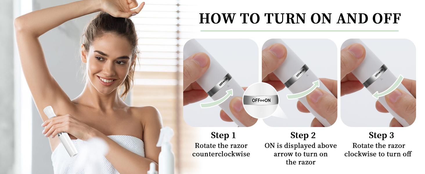 Bikini Trimmer Foil Shaver for Women-Waterproof Pubic Hair Trimmer Painless 4 in 1 Body Hair Groomer Facial Hair Removal Lady Grooming Shaver Clipper for Legs,Bikini Lines,Face