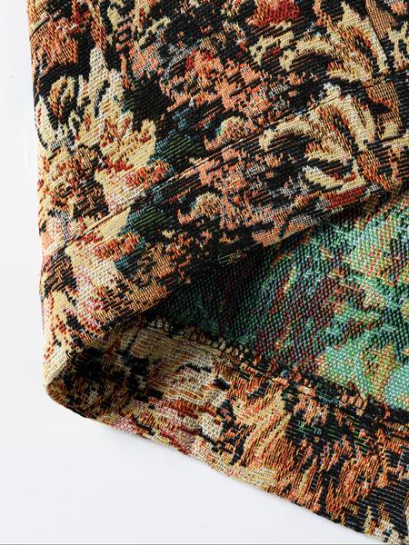 Men's Floral Print Button Front Jacket, Regular Fit Casual Long Sleeve Collared Outerwear for Fall & Winter, Men's Clothes for Daily Wear