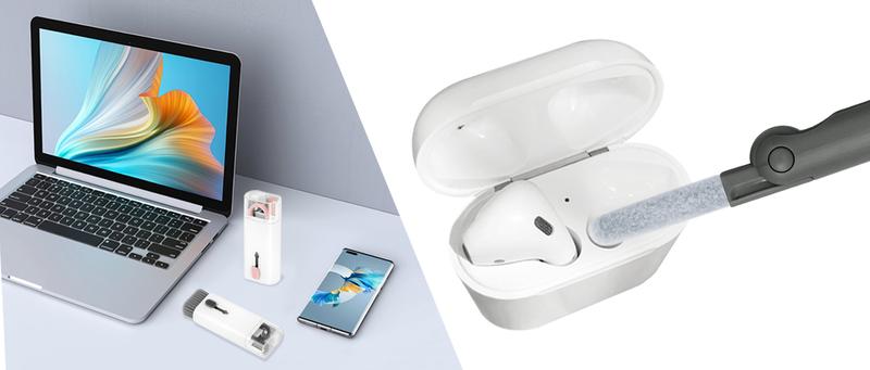 PQRQP Electronic Screen 7 in 1 Cleaner Kit Laptop Keyboard Cleaning Tool for ipad/iwatch/Computer/Phone with Soft Sweep, Swipe, Airpod Cleaner Pen, Key Puller and Spray Bottle PQRQP Electronic Screen 7 in 1 Cleaner Kit Laptop Keyboard Cleaning Tool for ipad/iwatch/Computer/Phone with Soft Sweep, Swipe, Airpod Cleaner Pen, Key Puller and Spray Bottle