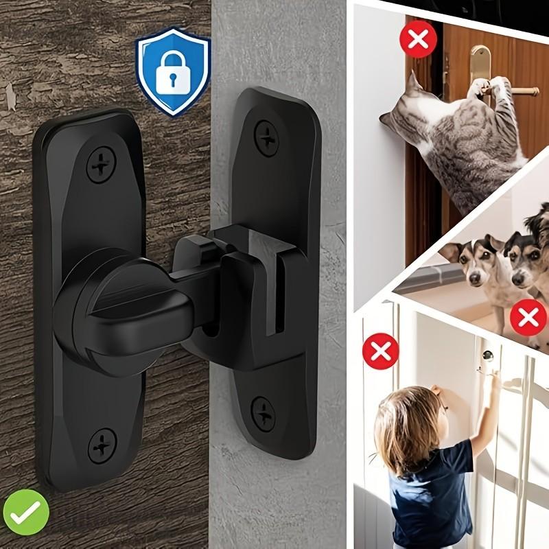 Security Door Lock Handle, Adjustable Slide 90°/180°, Anti-Pick Mechanism, Includes Screws, Durable Structure, Surface, Door Reinforcement, Door Hardware detail 4