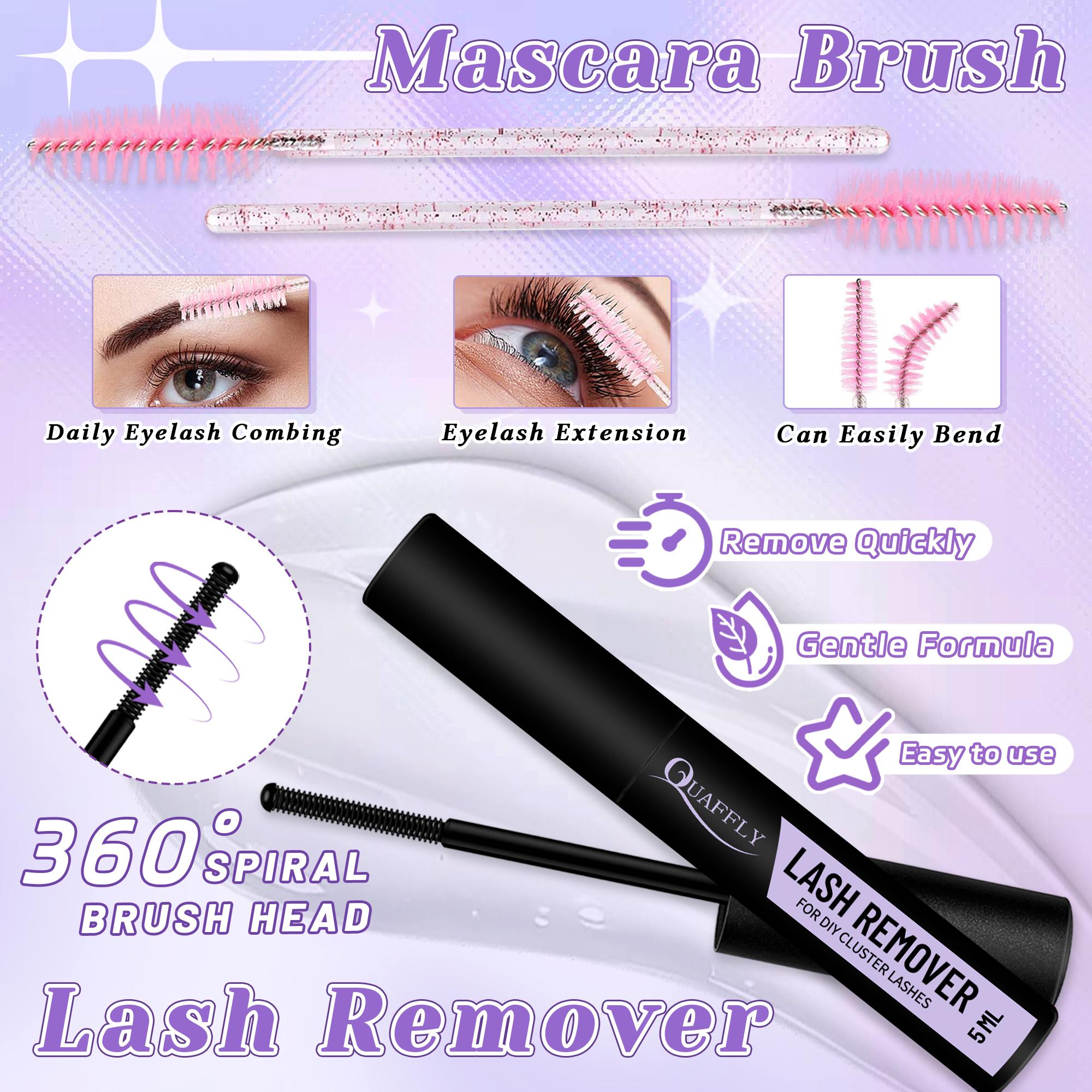 Lash Clusters Kit Volume Lashes Spike Lashes+Bottom Lashes Wispy Lash Clusters Anime Lashes Pack 2617Pcs D Curl Individual Lashes With Lash Bond and Seal Lash Remover Tweezers Lash Curler and Mascara Brush*2