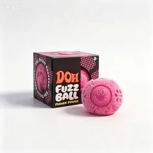 New Nee Doh Fuzz Ball Squeeze Toy Soft Fluffy Flower Power Portable Stress Relief Relieves Anxiety Fidget Squishy Toy Decor Gift