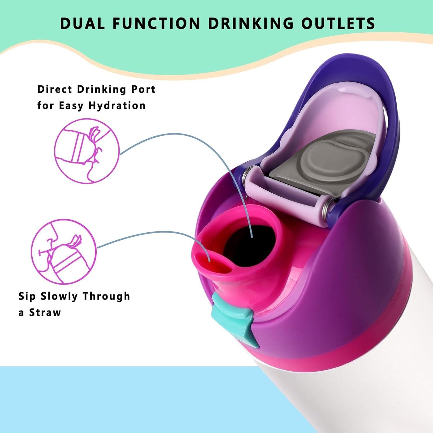 Owala Freesip Water Bottle Replacement Lid, One-Click Closure, Leak-Proof, Compatible with 16oz, 24oz, 32oz, 40oz Bottles