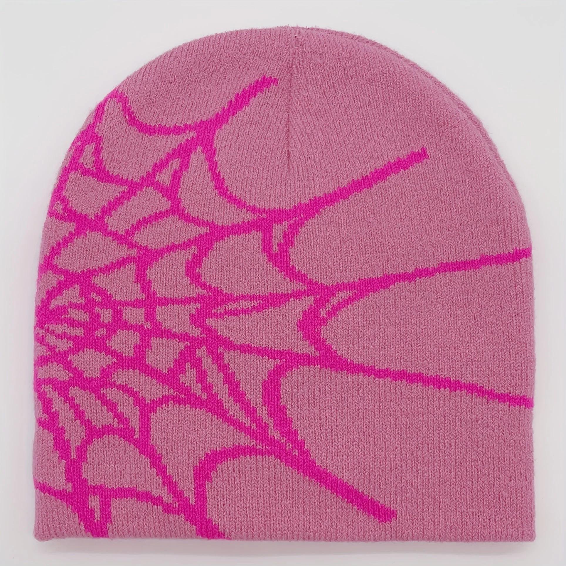 y2k beanie Spider Hat Solid Color Casual Knit Hat Party Spider Web Hat Springtok Unisex Windproof Hat Gift skull cap beanie hat