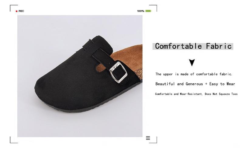 Trendy Fashion Couples Slippers Indoor Outdoor Non-Slip Wear-Resistant Shoes, Stylish Men Women Casual Footwear, Black