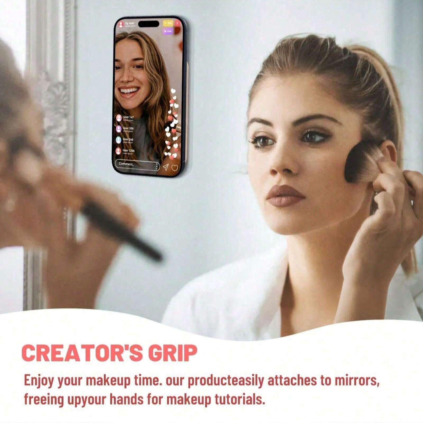 Magnetic Phone Stand Holder, Magnetic Smartphone Holder Compatible with Various Cases, Silicone Octopus Grip Handle Design for Apple Devices, Ideal Gift for Women Girls Teens