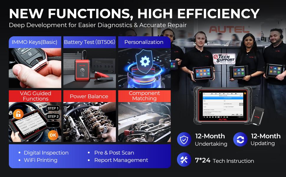Autel MaxiPRO MP900-TS Car Diagnostic TPMS Diagnostic Tool, Android 10.0, 40+ Services, Advanced ECU Coding CANFD & DOIP, Active Test Upgraded of MP808S-TS/MS906TS