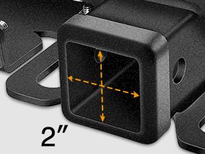 Nilight 2 Inch Rear Trailer Hitch Receiver Kit for 2021 2022 2023 2024 Ford Bronco 2 Door 4 Door (Exclude Bronco Sport) Rear Bumper Tow Hook Black Hitch Cover Kit Truck Accessory dealsforyoudays