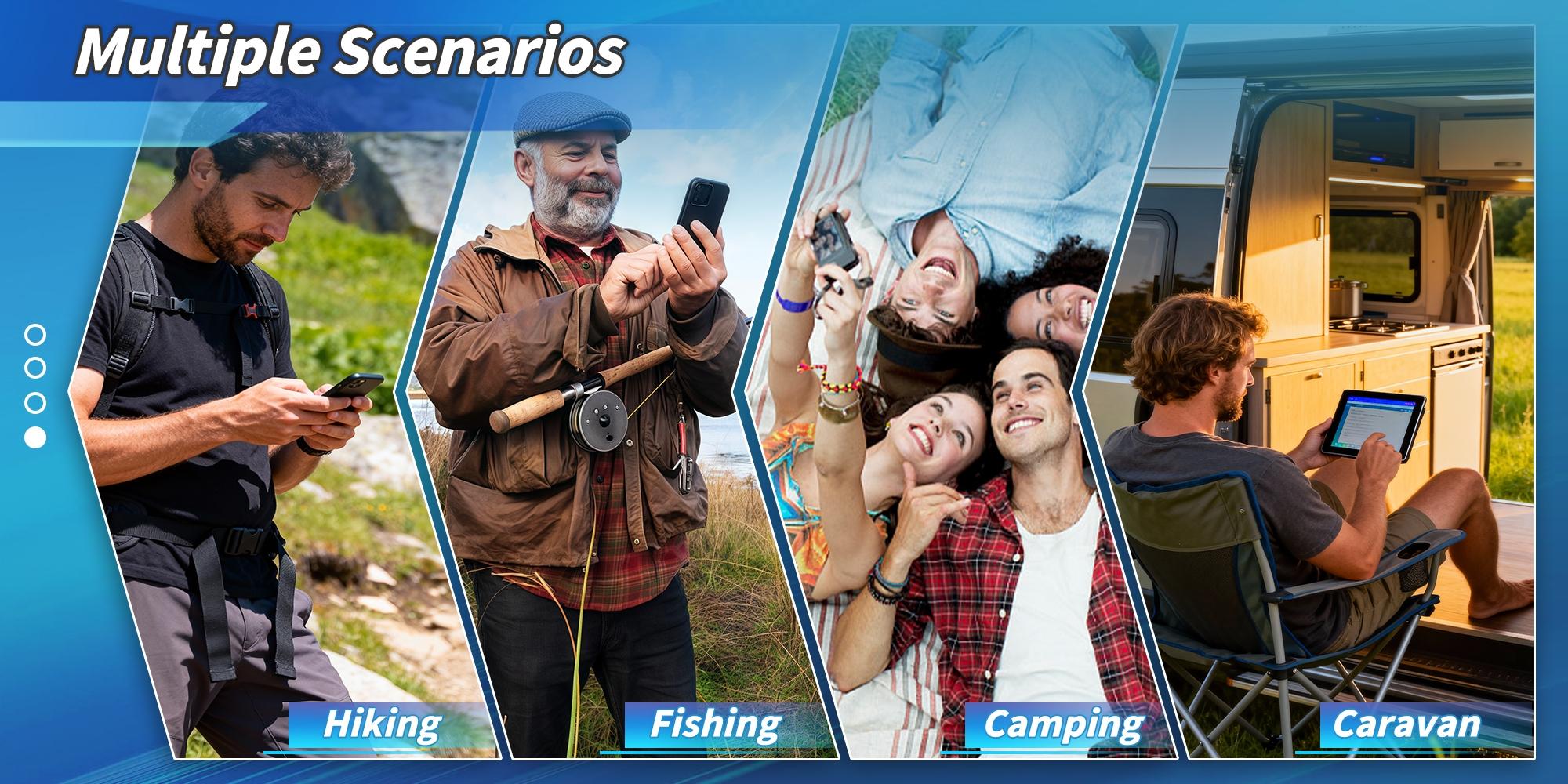 Portable 5G Mobile Hotspot Router 4G LTE Worldwide Network Compatible 300Mbps High Speed Performance 2100mAh Built in Battery Supports Up to 10 Users Simultaneous Connection Compact Pocket Size Easy Carry for Outdoor Camping Business Travel RV Life and Da