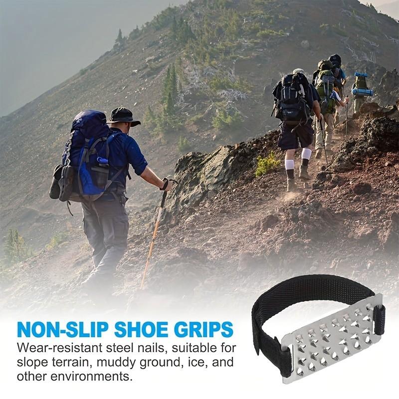 26 Teeth Claw Ice Gripper, Anti-Slip Traction Spikes for Hiking & Climbing, Durable Metal Cleats, Adjustable Strap, Winter Sports Gear
