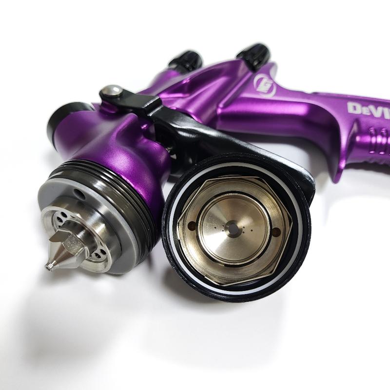 DeVidiss Hvlp Ngt Pro Te20 Lite Spray Gun Kit, Professional 1.3mm Nozzle, Car Paint Application, Comfortable for All Car Paints