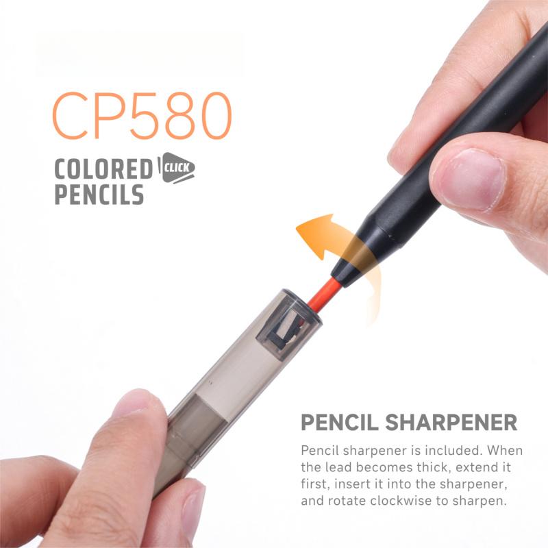 Mechanical Colored Pencils,  Assorted Colors,Mechanical Pencils with Sharpener, Aesthetic Drafting Tools Ideal for Both Beginners 3.0mm, 12/96 Colors