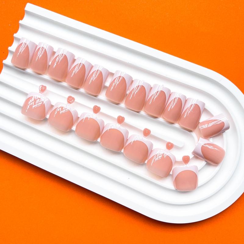 312Pcs White French Tip Press-On Nails & Toenails Set, Fake Nails Kit, Short Square Shape, Light Brown Glossy Finish Hands & Feet Nails, Detachable DIY Nail Art , Easy Application for Hands & Feet, Nail Art Supplies, Elegant Nail, Durable Pressons 312Pcs White French Tip Press-On Nails & Toenails Set, Fake Nails Kit, Short Square Shape, Light Brown Glossy Finish Hands & Feet Nails, Detachable DIY Nail Art , Easy Application for Hands & Feet, Nail Art Supplies, Elegant Nail, Durable Pressons