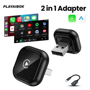new carplay 2026  Wireless  Adapter Android Auto 2in 1 Smart Dongle For iphone Android Phone For Volvo Benz Mg Kia Chery VW Honda
