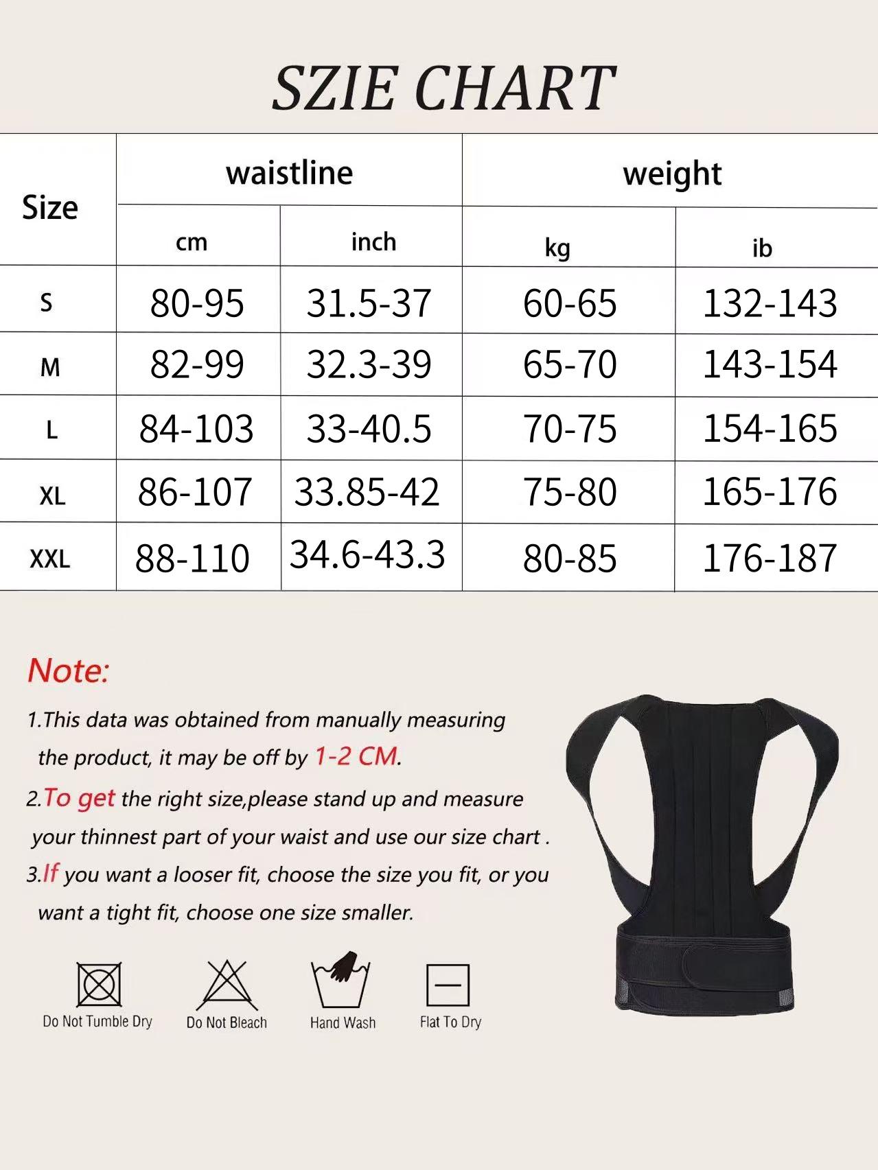 OLLAS Posture Corrector For Men And Women - Back Brace For Lumbar Support And Upright - Breathable Back Straightener Back Corrector Posture Improve And Neck, Back Slim Fit Posture Support Tank Top Adjustable Posture Correction Belt Healthcare