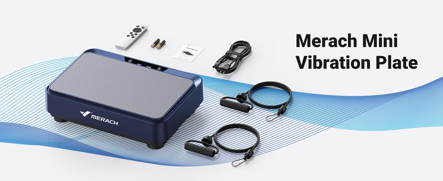 MERACH Mini Vibration Plate Exercise Machine, Lymphatic Drainage Machine, Whole Body Workout Vibration Platform for Fitness
