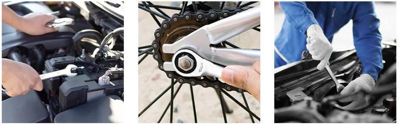 【GARVEE】Ratcheting Wrench Set 20 PCS SAE 1/4"-3/4", Metric 6-19mm, Flex Head 72-Tooth, Chrome Vanadium Steel, Includes Storage Bag Hand Tools 【GARVEE】Ratcheting Wrench Set 20 PCS SAE 1/4"-3/4", Metric 6-19mm, Flex Head 72-Tooth, Chrome Vanadium Steel, Includes Storage Bag Hand Tools